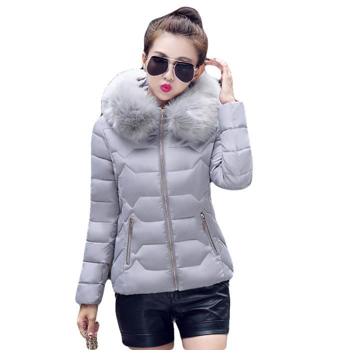Doudoune Femme hiver Marque Luxe légère et slim fausse Doudoune Femme Marque Luxe hiver slim a capuche Vêtements de