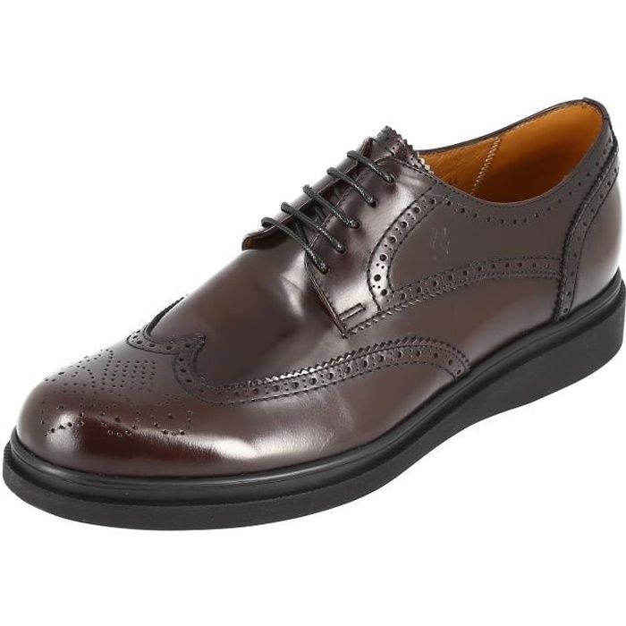 Chaussure Derby homme en cuir verni Bordeaux - Marque - Modèle - Couleur marron - Pour homme adulte