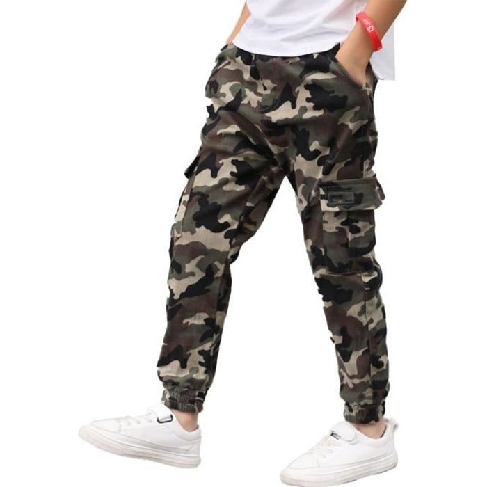 Chictry Enfant Garcon Pantalon Cargo Camouflage Jogging Pantalon Sport Multi Poche 5 14 Ans Camouflage Camouflage Cdiscount Pret A Porter