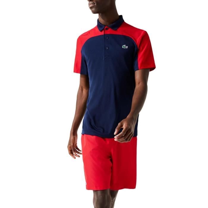 Polo Lacoste Sport Tennis Color block Bleu Homme Blue - Cdiscount  Prêt-à-Porter