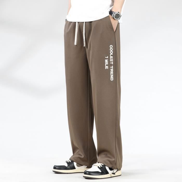 Pantalon Baggy Homme En Velours - Coupe Droite, Taille élastique Avec Cordon - Confortable Pour Hiver, Loisirs, Sport - Tissu Doux Respirant - Plusieurs Poches Pratiques - 3
