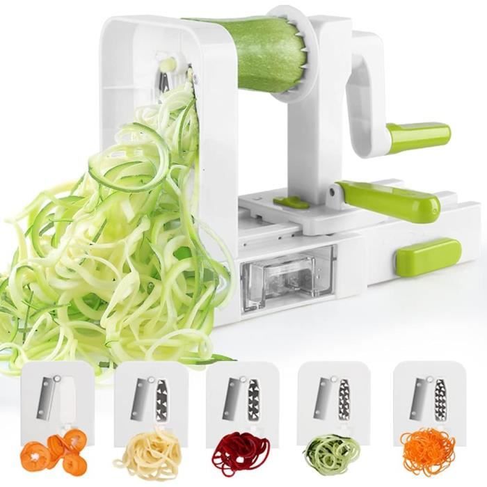 Spiralizer Spiraliseur de Légumes 5 Lames Spiralizer Legume Spaghetti