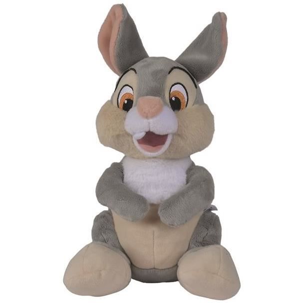 grande peluche lapin panpan 40 cm set doudou collection bambi 1 carte offerte enfant animaux disney