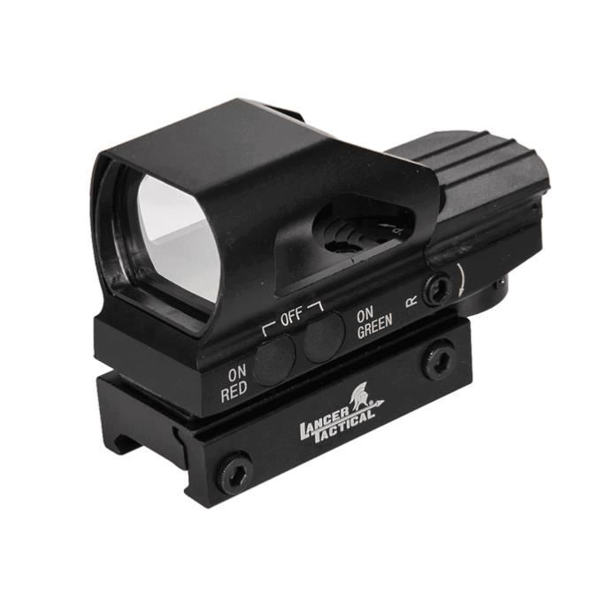 Lunette de tir tactique compacte nouvelle 4moa avec 1 boutons latéraux 2 interrupteur holographique rouge et vert point réflexe d'arme - Chine Le réflexe de la vue et Red Dot Sight prix
