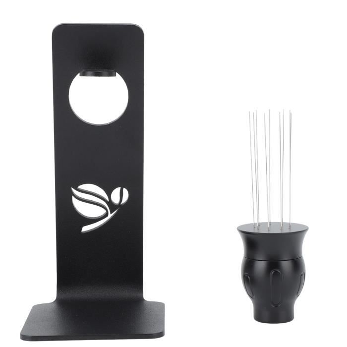 Normcore Outil De Distribution De Café 53,3 Mm, Outil De Niveleur D'expresso Avec Base à Lame En V Compatible Avec Les Porte-filtres Breville Sage De 54 Mm, Revêtement Anti-adhésif Blanc