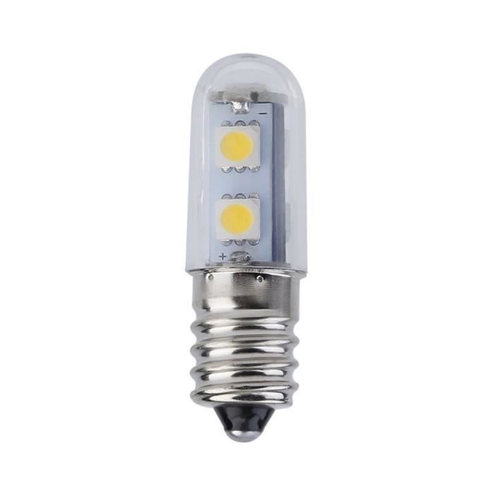 220V E14 1W 7 LED 5050 SMD Lampe d'ampoule de réfrigérateur lumière