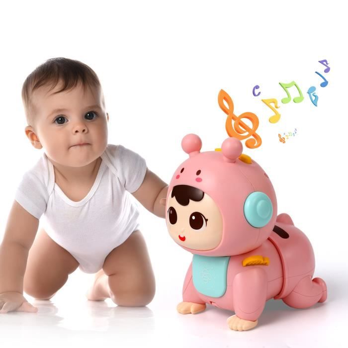 Jouet à ramper multifonctionnel Lumière musicale Sensorielle Tummy Time Tortue B