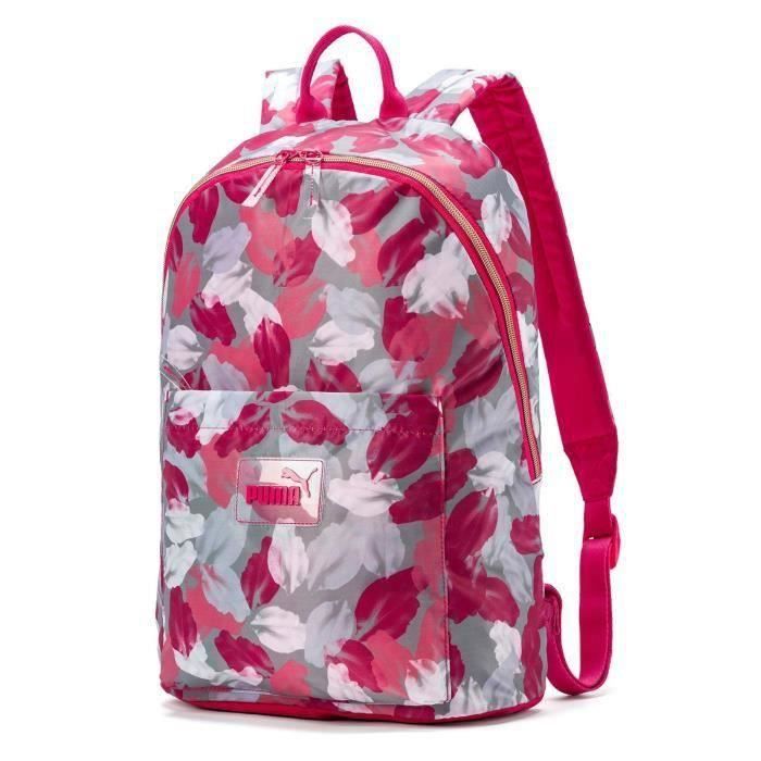 sac a dos puma rose et gris