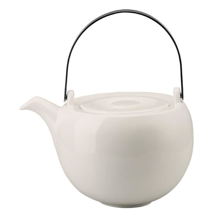 Théière Rosenthal Flûte Enchantée – Porcelaine Blanche – 1,17 L – 6 Personnes