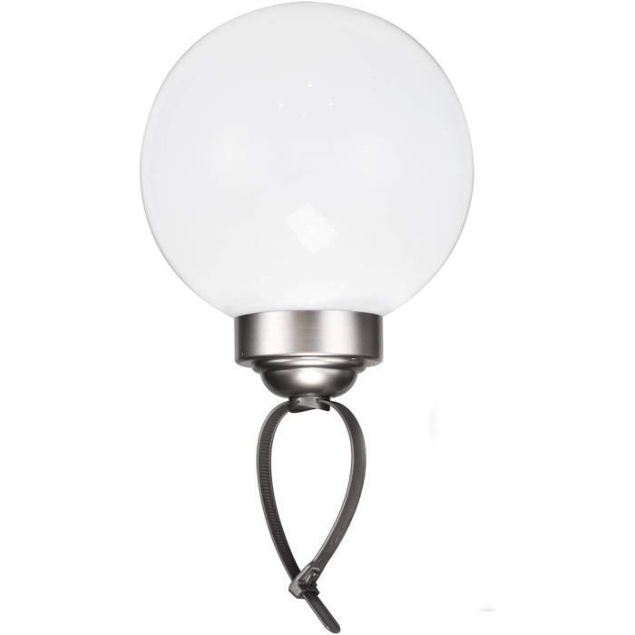 Lampe Solaire Boule LED 20 Cm 16 Couleurs – Étanche, Télécommande, Charge USB – Décoration Jardin, Intérieur & Extérieur