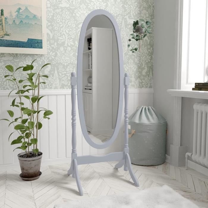 Ancien Miroir Ovale Pivotant Sur Pied – Style Vintage, Bronze Patiné Doré, époque Indéterminée