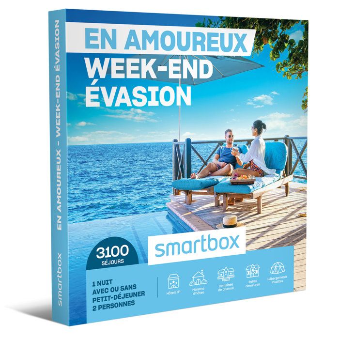 Promo Coffret Cadeaux - Week-end Gourmand En Amoureux Smartbox chez