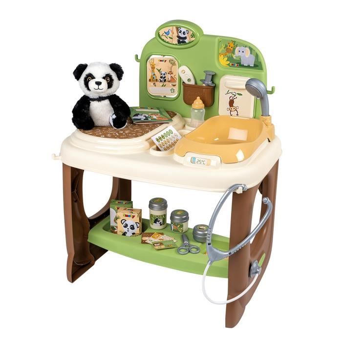 Smoby+-+Centre+Veterinaire+Zoo+-+1+peluche+Panda+-+Nombreux+accessoires+et+fonctions