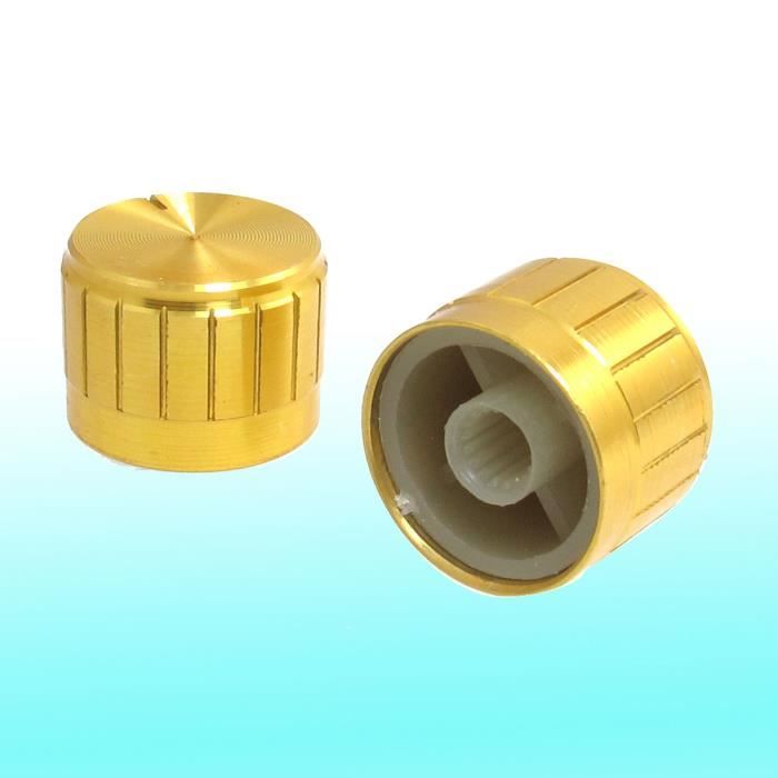 5 x noir 6mm pointeur potentiomètre bouton de commande