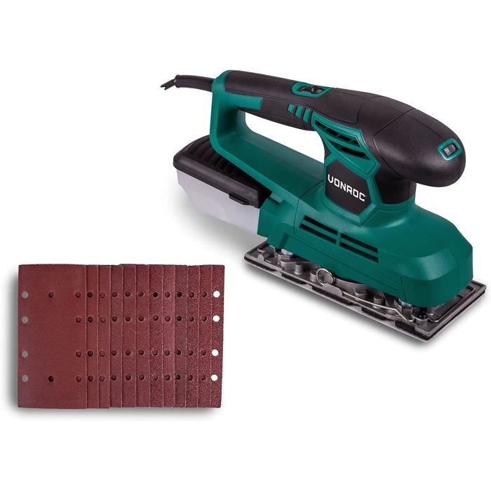 Ponceuse Manuelle Avec Aspiration NTools SPO - 198x70mm - Système Sans Poussière Pour Bois Et Métal