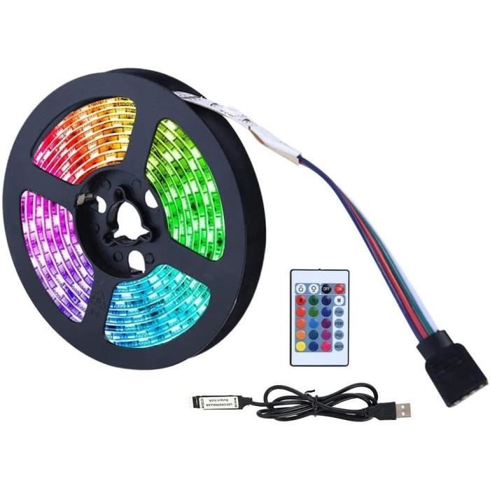 VKH Ruban LED 10m Multicolore Bande, Bandeau LED avec télécommande