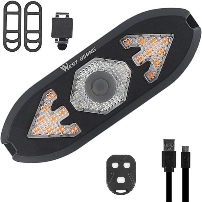 Ycle Klaxon de cyclisme avec 6 lumières LED et 4 sons de sirène – Sirène de police, compatible avec les enfants