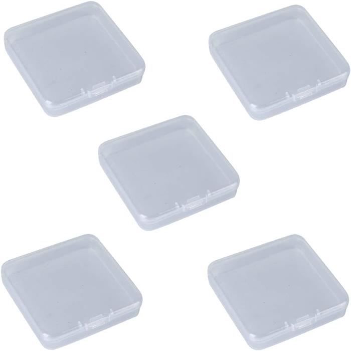 Lot De 10 Petites Boîtes De Rangement Rectangulaires Vides En Plastique Transparent Avec Lot De 10 Petites Boîtes De Rangement Rectangulaires Vides En Plastique Transparent Avec