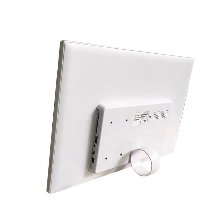 SUC-album numérique Lecteur de film portable HDMI 17' Album de cadre photo numérique 1709T 110V-240V (blanc, prise photo Blanc