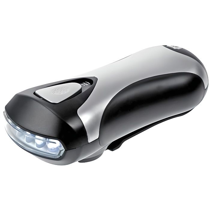 Lampe torche - ZL388/3 - 5 LED - Dynamo - Rechargeable - Noir Lampe torche - ZL388/3 - 5 LED - Dynamo - Rechargeable - Noir