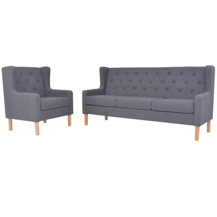 vidaXL Ensemble de Canapé 2 pcs Sofa de Salon Canapé de Salle de Séjour Meuble de Salon Sofa de Salle de Séjour Maison 274933