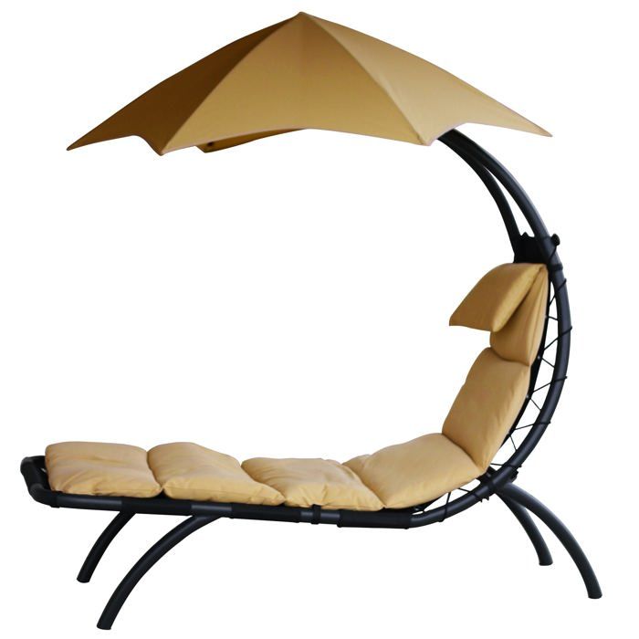 Vivere DRMLG-SD Original Dream Lounger Chaise Longue Acier Dune de Sable 177 x 76 x 117 cm…