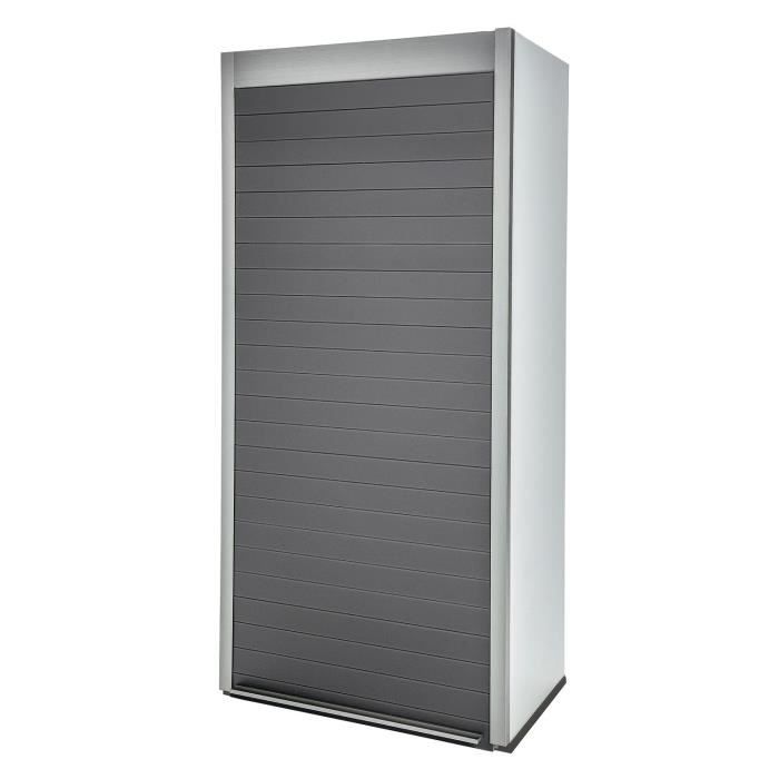 Rideau d'armoire crystalline Blanc Larg. en mm 350 Haut. en mm 40 Finition Cdiscount Maison