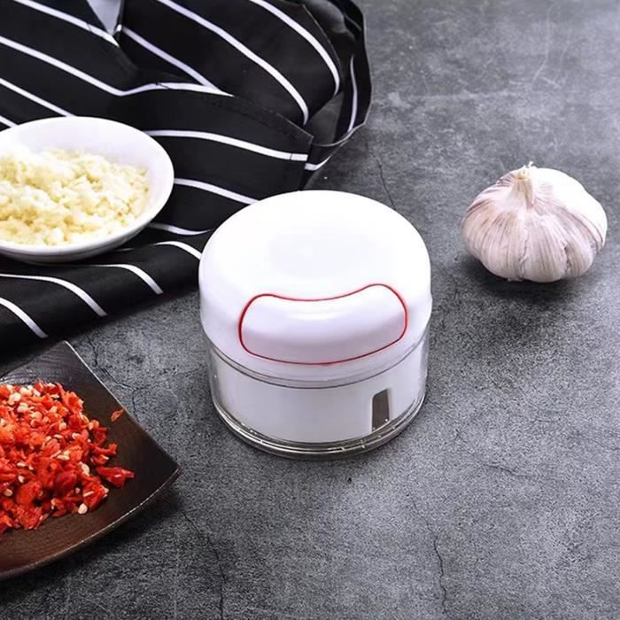 Presse-ail à Bascule Avec éplucheur - Acier Inoxydable 304 - Hachoir Manuel Facile à Utiliser Pour Cuisine Rapide - 5