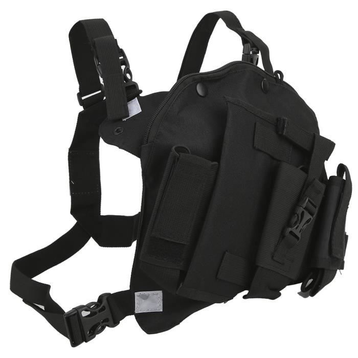 Sac De Poitrine Double Pour Talkies-walkies – Harnais Réfléchissant Avec Poches | Idéal Sécurité, événements, Plein Air | Support Radio Poitrine - 4