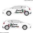 Alfa Romeo Cuore Sportivo coeur X2 - NOIR - Kit Complet - Tuning Sticker Autocollant Graphic Decals-1