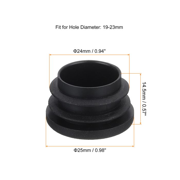 Sourcing Map 50pcs Bouchon Pied De Chasie Embout Capuchon | FindTheDeal