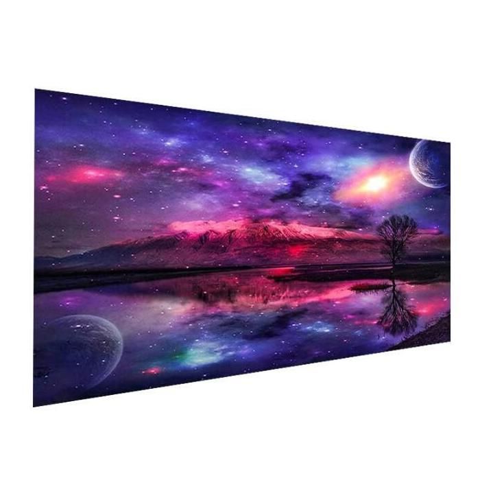 Kit De Peinture Diamant 5D Arc-en-Ciel (40x50cm) - Loisir Créatif Adulte, DIY Déco Murale En Strass, Idée Cadeau Originale