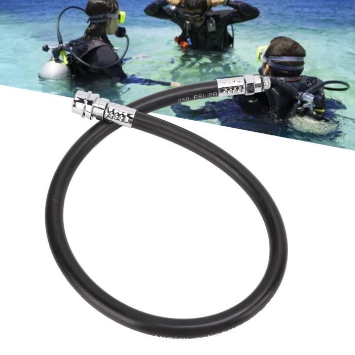 Adaptateur Plongée BCD Mâle à Femelle 9/16-18 UNF - Pour Connexion Régulateur Basse Pression, En Laiton Chromé