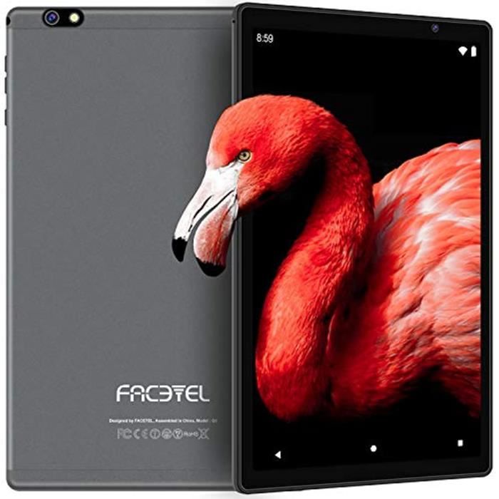 FACETEL Tablette Tactile 10 Pouces Android 10.0 Certifié par