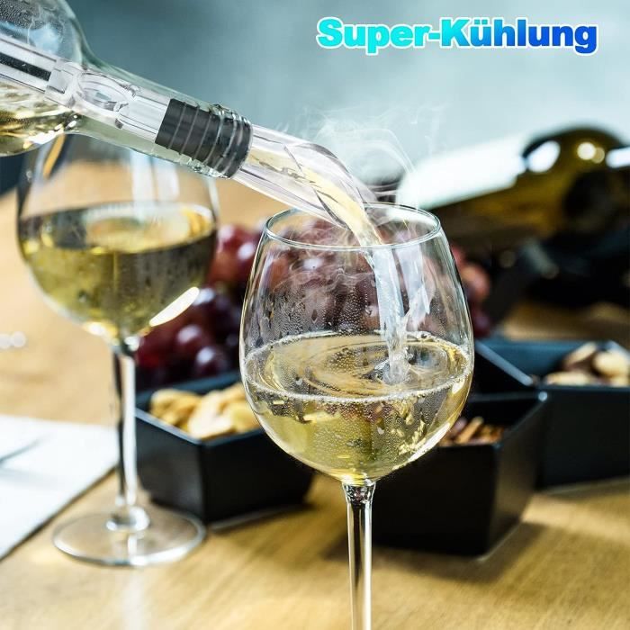 2 Manchons Refroidisseurs Pour Bouteille De Vin - Refroidit En 30 Min, Lavables, Ajustables - 7