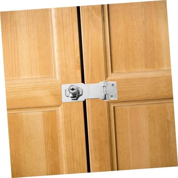 Serrure à Combinaison 3 Chiffres - Loquet Avec Mot De Passe - Sans Clé - Pour Armoire, Tiroir, Portail - Taille 110x46x26mm - 4