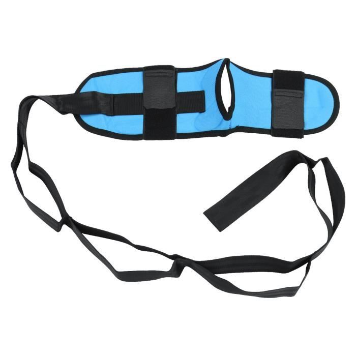 Sangle D’étirement Izzila Avec Boucles Et Repose-pied Amovible – 152 Cm, En Polyester/coton, Pour Yoga, Pilates, Récupération Et Fasciite Plantaire (bleu)