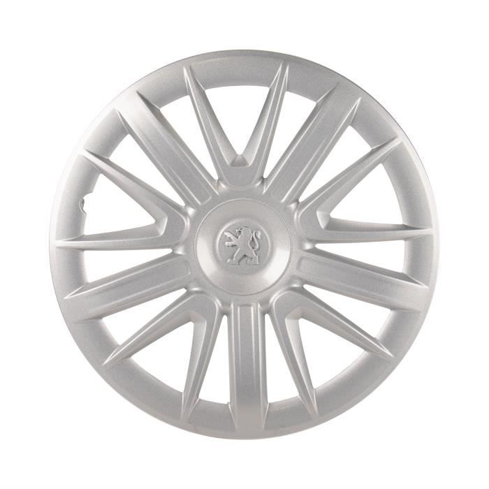 Enjoliveur Peugeot 15 Pouces - Référence 5416R6, Diamètre 15 Pouces, Fixation Par Bague