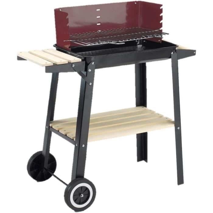 Grillchef Barbecue à Charbon Chariot, 84 x [27] - Cdiscount Jardin