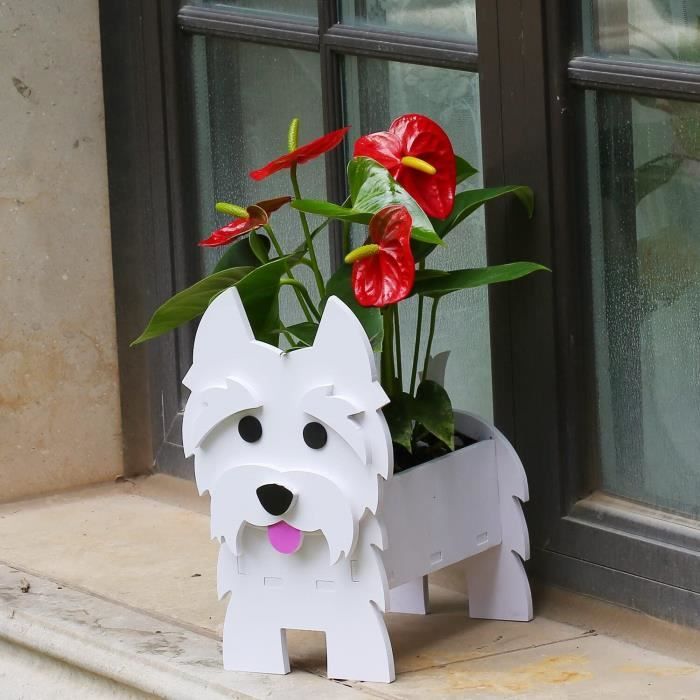 Pot de fleurs unique - Plantes d'extérieur conçues par des chiens