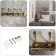 Cococity Porte-Manteau Inox/Porte-manteau Mural avec 10 Crochets - Convient pour salle de bain/chambre/entrée/couloir/cuisine-2