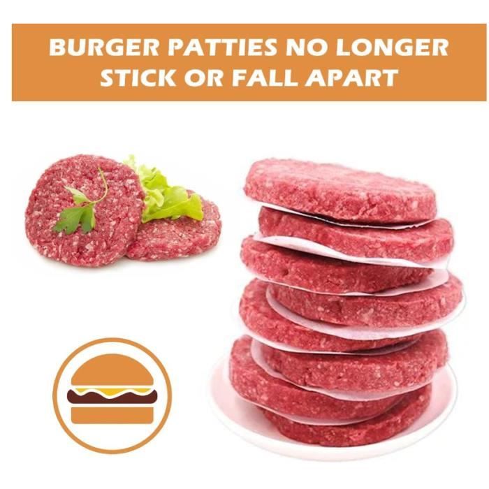 500 Feuilles De Papier Antiadhésif, Diamètre 12,5 Cm, Papier à Steak