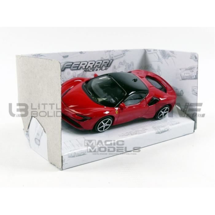 Voiture Miniature de Collection - BBURAGO 1/18 - FERRARI 296 GTB Hybrid  380HP V6 - 2021 - Rosso Corsa - 16018R - Cdiscount Jeux - Jouets