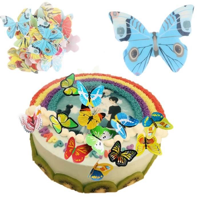 Plat A Cake Fleurs Et Papillons 