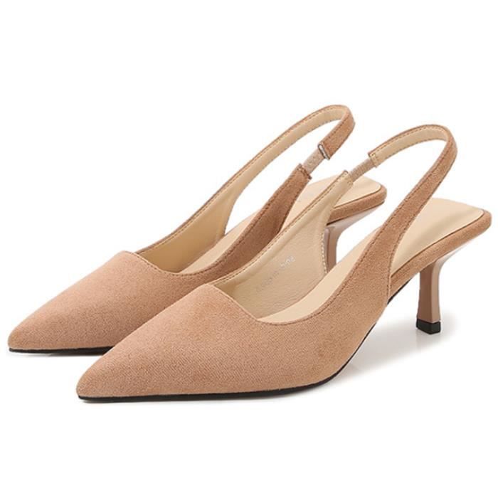 Escarpins daim beige hotsell