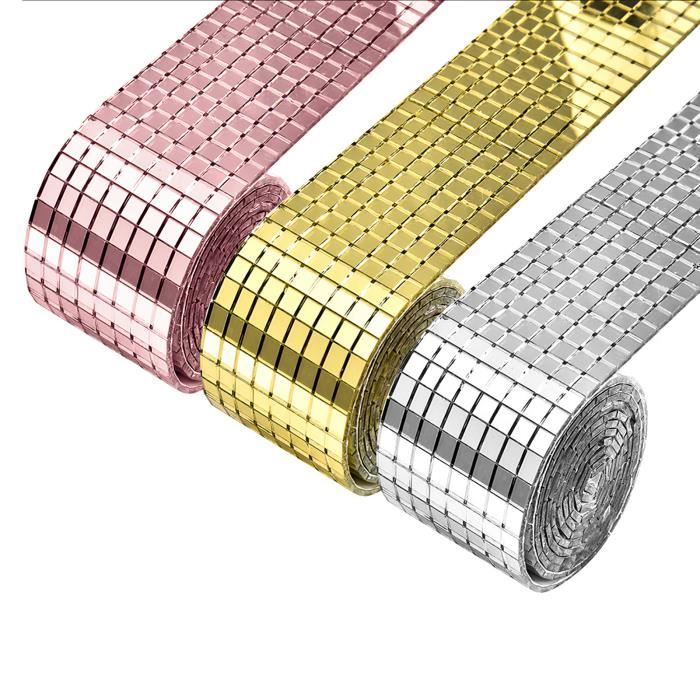 Mosaïque de carreaux miroir auto-adhésifs