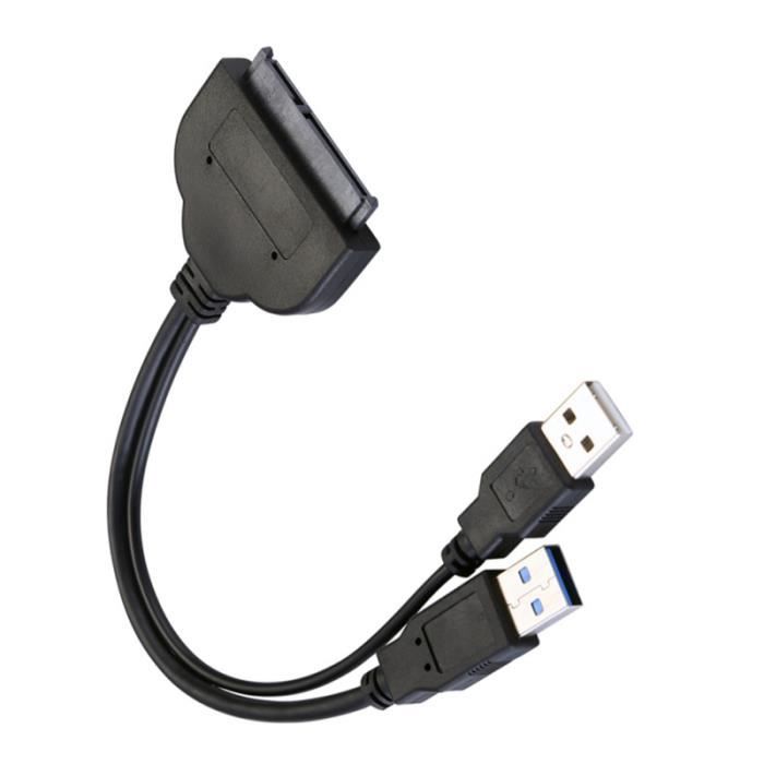 Disque Dur Externe 2To SATA pour PC Ordinateur USB 3.0 7.18 cm Slim format  EXFAT + Câble connectique USB