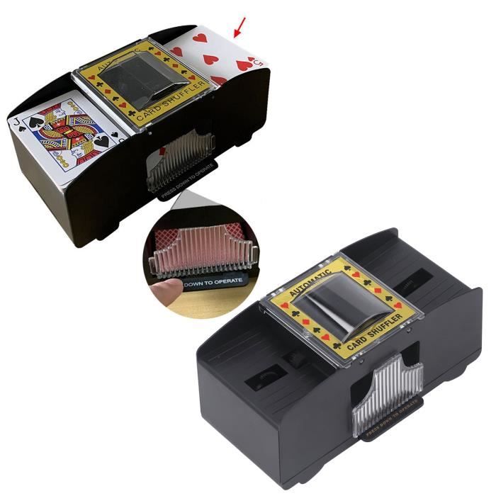 Mélangeur De Cartes Automatique MXTIMWAN – 1-2 Jeux, USB/piles – Poker, UNO, Blackjack