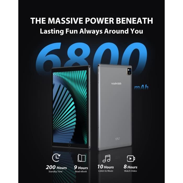 4G Tablette Tactile 10 Pouces -  G12 Android 9.02