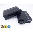 Convertisseur Fibre Ethernet, Fibre Optique SC Monomode (1 X 1 Ports RJ45)-3
